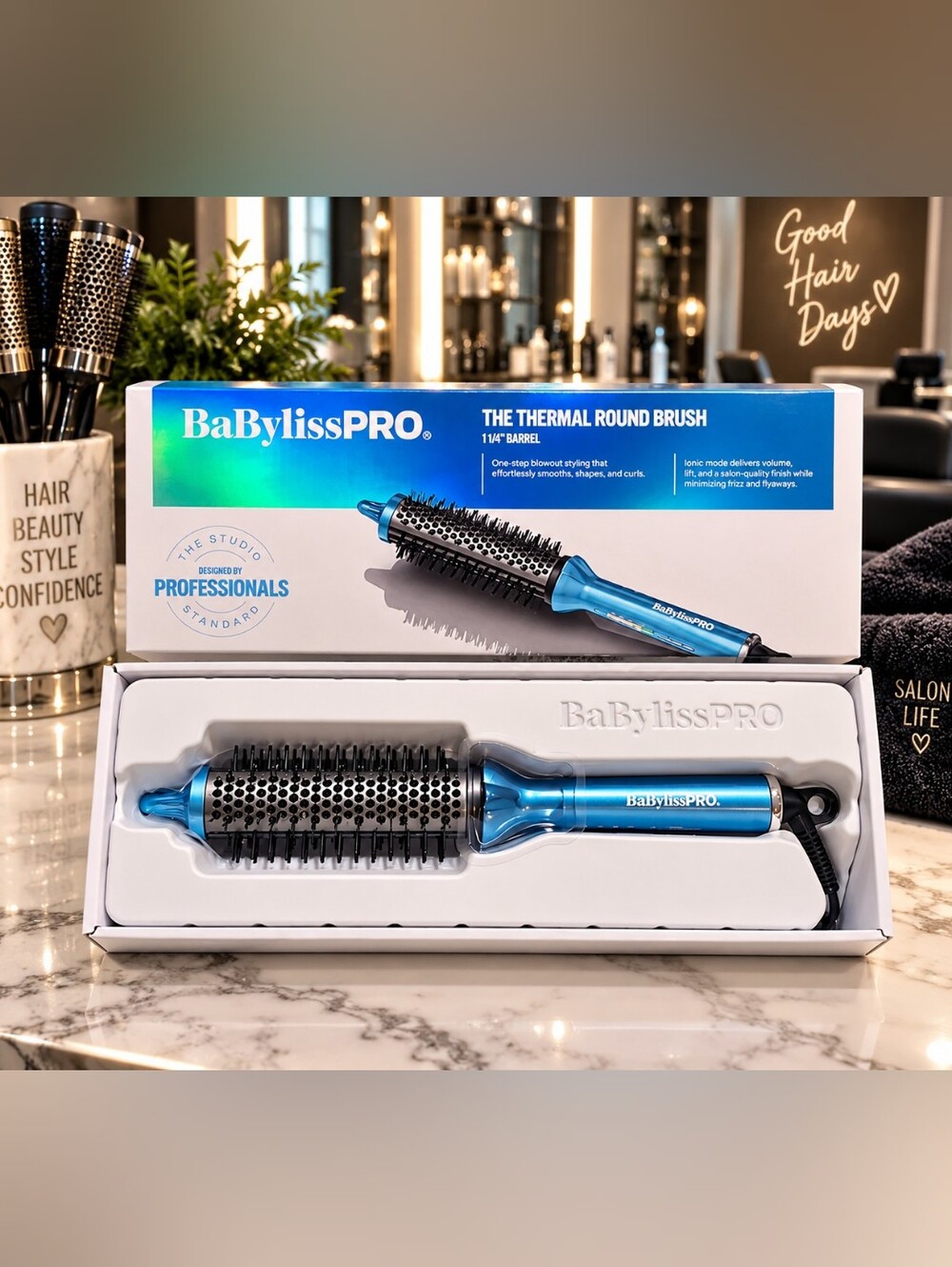 BaBylissPRO Thermal Round Brush 1 1/4" Barrel BRAND NEW